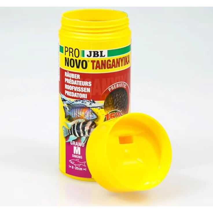JBL PRONOVO TANGANYIKA GRANO, Hauptfutter-Granulat für Buntbarsche 8-20 cm, mit Klickdosierer, 250 ml, naturbelassene Rohstoffe – Bild 4