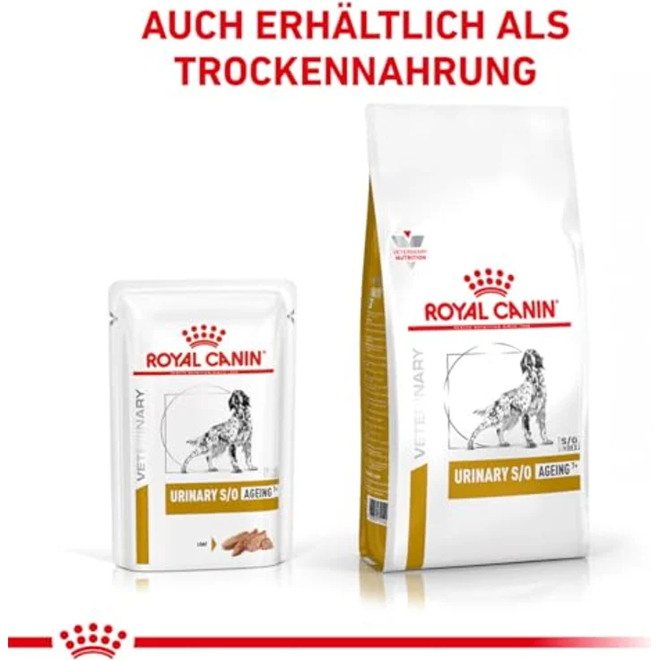 Royal Canin Veterinary Urinary S/O Ageing 7+, Hundefutter für gesunde Harngesundheit, 12x85g – Bild 4