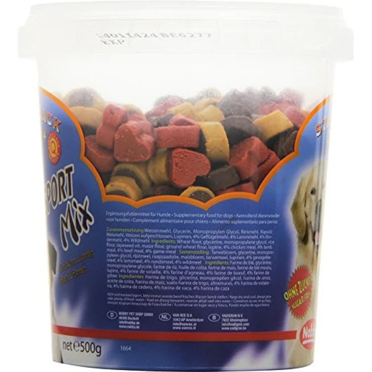 Nobby STARSNACK "Sport Mix", langlebiger Hundesnack, 500 g Dose – Bild 3