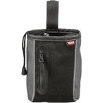 TRIXIE Snack-Tasche 2 in 1, Leckerlibeutel mit Zugband, Gürtelschlaufe, integrierter Kotbeutelspender, reflektierenden Elementen, Baumwolle/Polyester