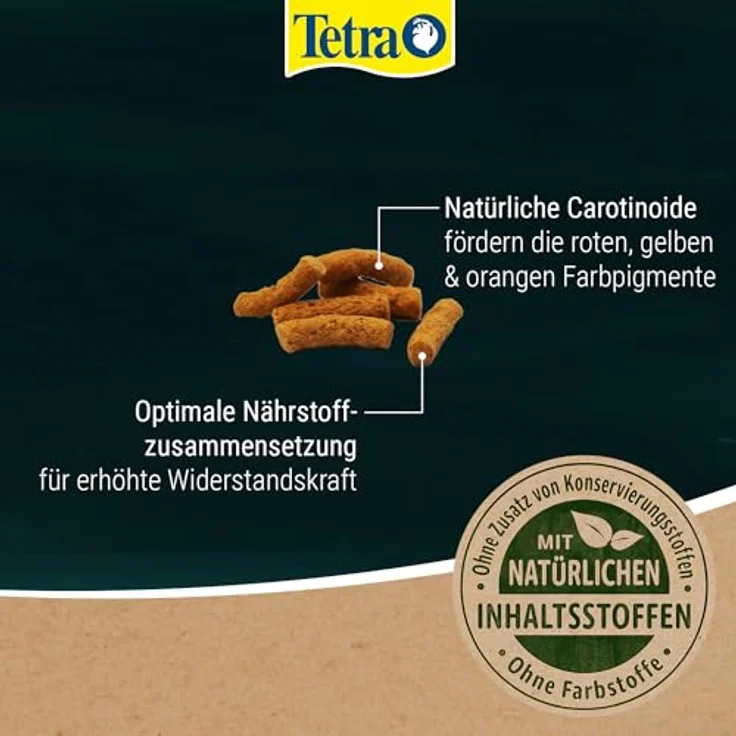 Tetra Pond Colour Sticks, Fischfutter für Teichfische zur Farbenintensivierung und Wasserklärung, 1 L Dose – Bild 4