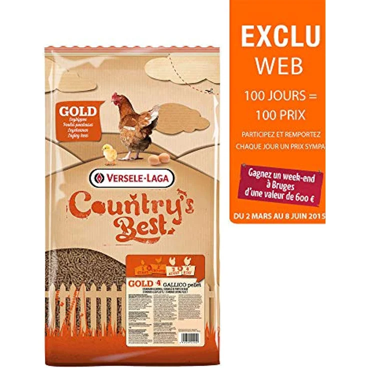 Versele-Laga Country's Best Gold 4 Gallico, Pelletlegkorrel für Legehennen, 5 KG – Bild 4
