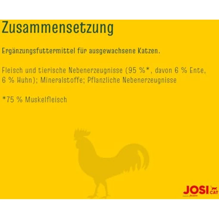 JosiCat Meat Sticks Huhn & Ente, Premium Katzensnack für ausgewachsene Katzen, zuckerfrei & getreidefrei, 20 x 35 g (140 Sticks) – Bild 5
