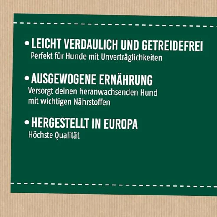 Christopherus Getreidefreies Trockenfutter für Welpen und Junghunde, Lamm + Kartoffel, 12 kg, Alleinfutter ohne Weizen, für kontrolliertes Wachstum aller Rassen – Bild 2