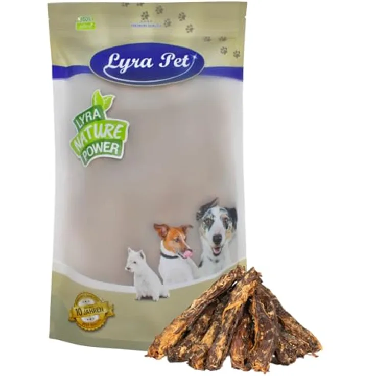 Lyra Pet® Entenhälse, 1 kg naturbelassener Kausnack, fettarm, proteinreich und gut verträglich für Hunde, 100% Natur, reich an Kalzium & Proteinen