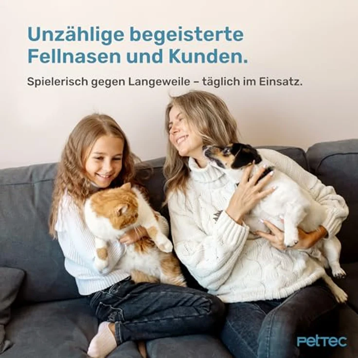 PetTec Interaktive Katzenspielzeuge, 2er-Set mit wiederaufladbaren Bällen zur Förderung des Jagdtriebs – Bild 7