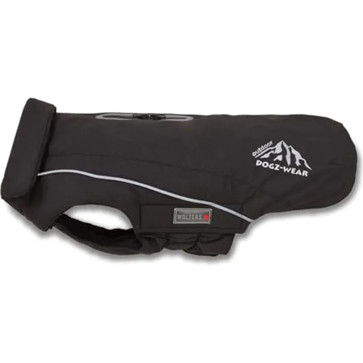 Wolters Skijacke Dogz Wear, Hundemantel für Hunde, Größe: 46 cm, Farbe: schwarz