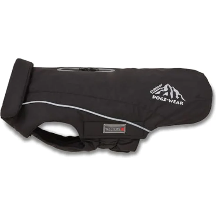 Wolters Skijacke Dogz Wear, Hundemantel für Hunde, Größe: 46 cm, Farbe: schwarz – Bild 1