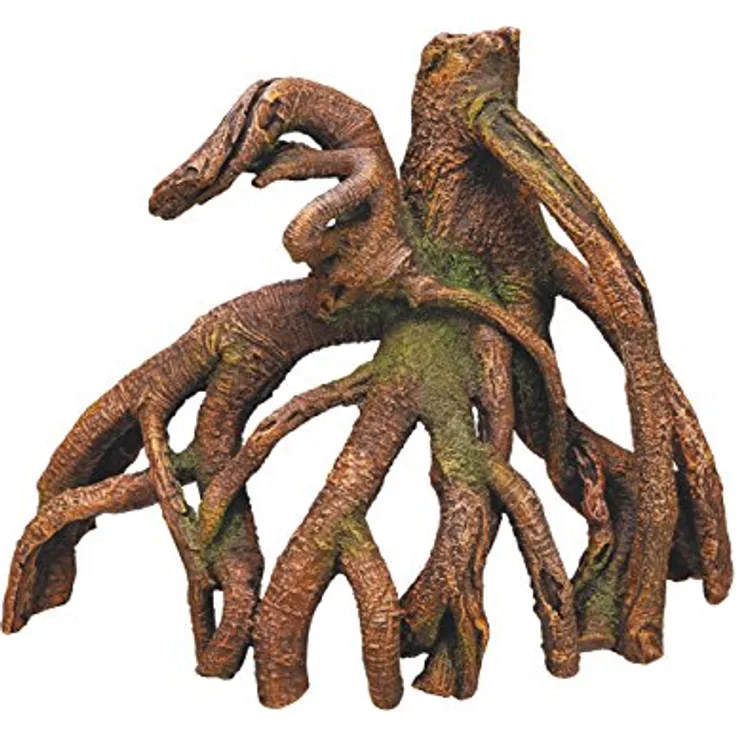 Nobby Aquariendeko Mangrove, detailgetreue Unterwasserwelt aus ungiftigem Polyresin, braun