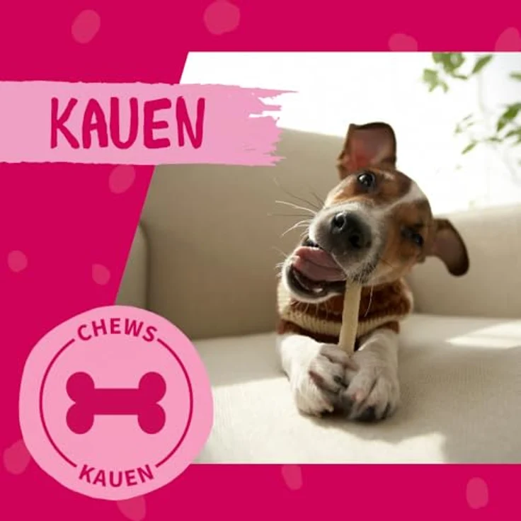 DOKAS Kau-Twister mit Rinderhaut, Pansen & Hühnerbrustfilet – Getreidefreier Premium Hundesnack, 200g – Bild 5