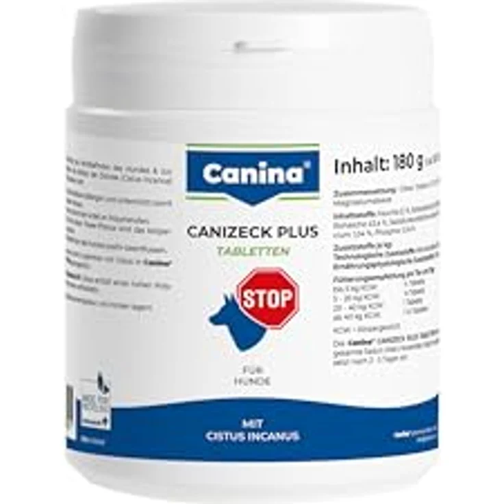 Canina Canizeck Plus Tabletten, 180 g, Immunstärkende Vitamine für Hunde mit Pflanzenkraft – Bild 1