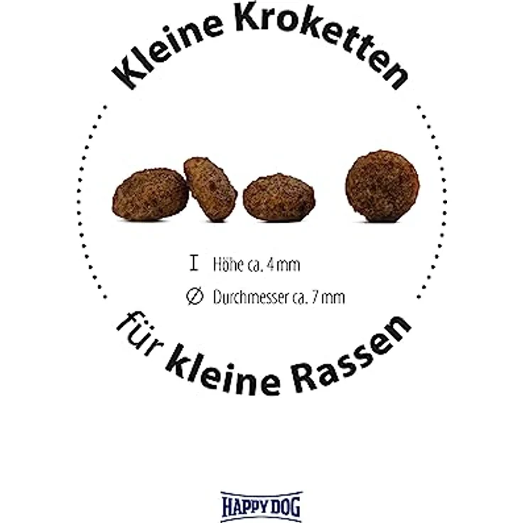 Happy Dog Sensible Mini Puppy, Weizenfreies Trockenfutter für Welpen mit kleinen Kroketten, 800 g – Bild 3
