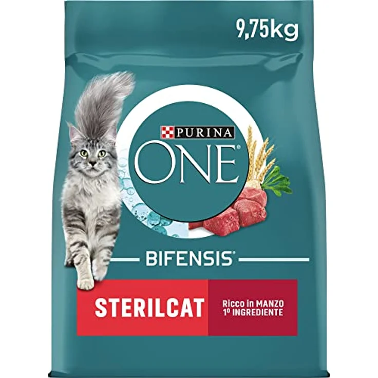 PURINA ONE Bifensis Sterilcat, Trockenfutter für sterilisierten Katzen mit Rindfleisch und Weizen, 9,75 kg – Bild 1