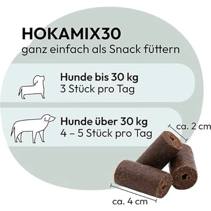 GRAU HOKAMIX 30 Snack Maxi, Futterergänzung für mittelgroße bis große Hunde, mit Hühnerfrischfleisch, 400 g – Bild 4