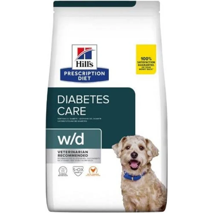 Hill's Science Plan w/d Digestive Weight Diabetes Management, Trockenfutter für Hunde, 10 kg – Bild 1