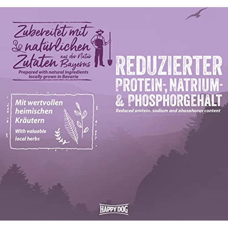 Happy Dog NaturCroq Trockenfutter für Hunde Senior, 4 kg, mit leicht verdaulichem Geflügel und Vollkorn, optimal für ältere Hunde ab 7 Jahren – Bild 4