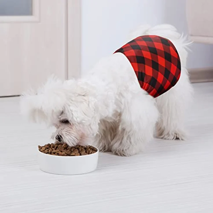 Avont Wiederverwendbare Hunde-Windeln, 3 Stück Bauchband für Rüden, waschbar, Plaid, für Inkontinenz, 6 Größen verfügbar – Bild 2