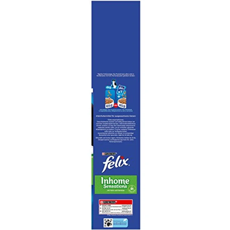 Felix Katzentrockenfutter Inhome Sensations, 2kg Beutel mit Huhn, Getreide und Gartengrün, für innenlebende Katzen, 100% komplett & ausgewogen, ohne künstliche Zusatzstoffe – Bild 4