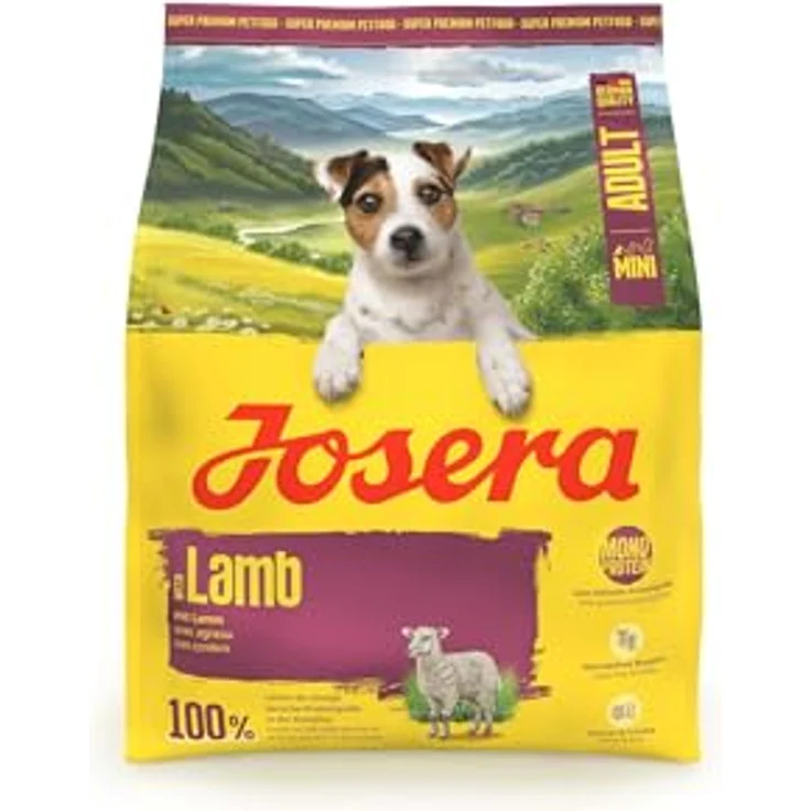 Josera Mini Adult Lamb, Hundefutter für kleine, ausgewachsene Hunde mit Monoprotein, 900 g – Bild 1