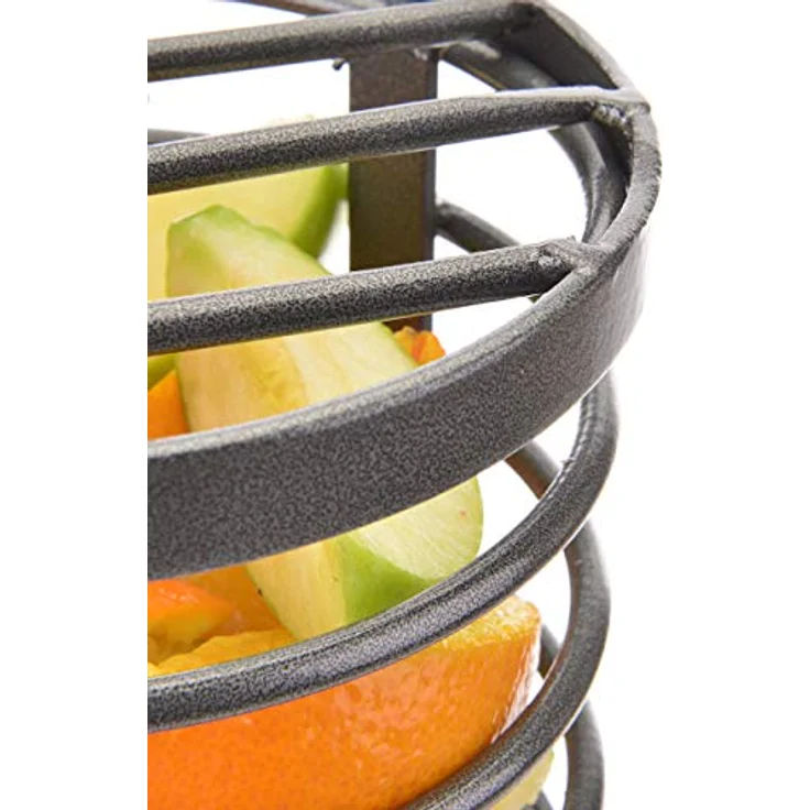 Montana Cages Hängendes Metallkörbchen zum Befüllen, Foraging für Papageien, ca. 13 x 13 x 14,5 cm, rostfreies Metall, inklusive 17 cm Kette – Bild 5