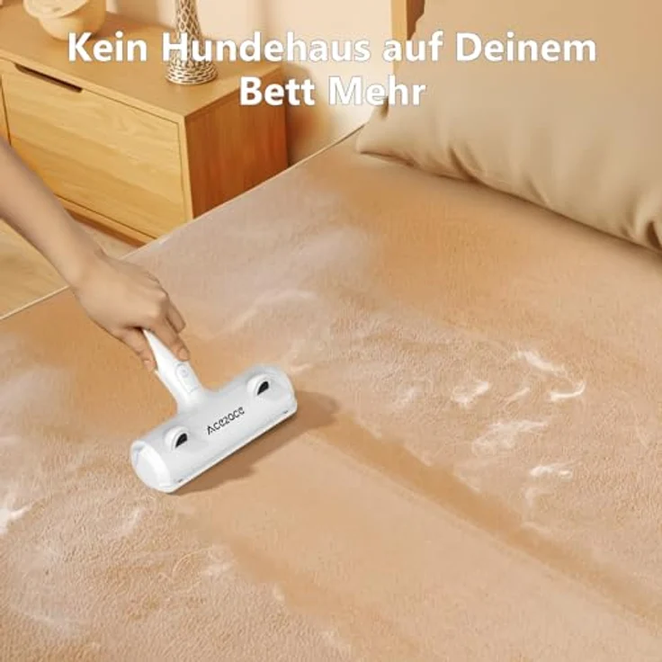 ACE2ACE Tierhaarentferner Fusselrolle, wiederverwendbar für Hunde- und Katzenhaare, weiß – ideal für Sofa, Bett, Teppich und Kratzbaum – Bild 4
