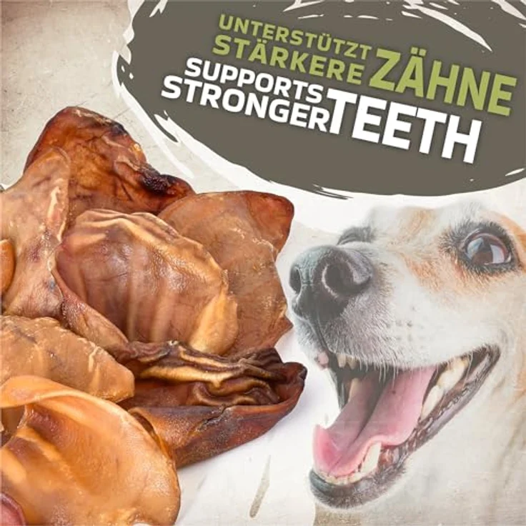 Lovely DOG Schweineohren für Hunde, 20 Stück Größe S (500g), 100% natürliche Kauartikel, getreidefrei, langanhaltender Kauspaß für kleine & große Hunde – Bild 4