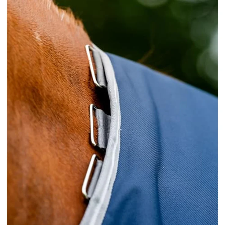 Horseware Amigo 1200D Plus Turnout 50g, Antistatische Pferdedecke mit abnehmbarer Kapuze und reflektierenden Streifen – Bild 3