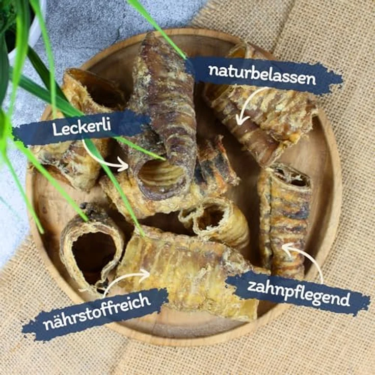 Lyra Pet® Rinderstrossen klein, 5 kg getrockneter Kausnack für Hunde, naturbelassen und zahnreinigend – Bild 2