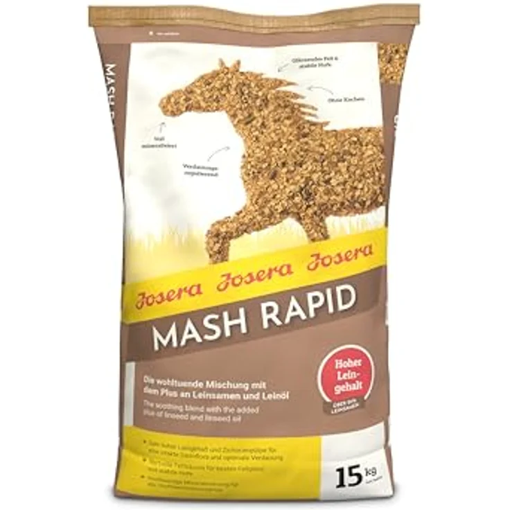 Josera Mash Rapid, Pferdefutter mit über 20 % Leinsamen, schnelle Quellzeit, 15 kg – Bild 2