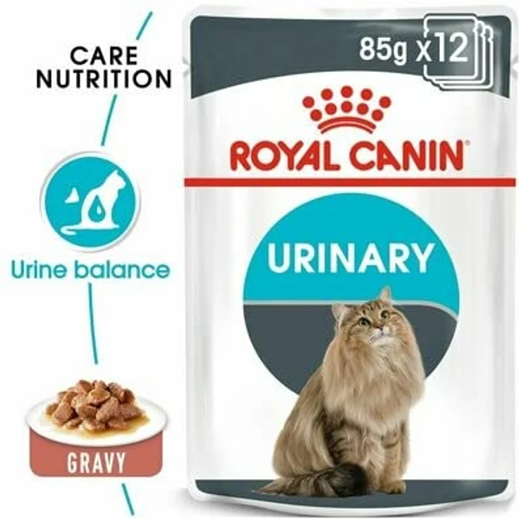 Royal Canin Urinary Care Gravy, 12 x 85 g, Nassfutter für Katzen in Soße zur Förderung des Gleichgewichts der Mineralstoffe im Harn, instinktiv bevorzugt, im Beutel – Bild 2