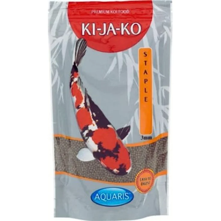 KI-JA-KO Staple Koi-Futter 3 kg, 3 mm Schwimmende Pellets, Ganzjahresnahrung mit Vitaminen, Mineralien und Spirulina für gesunde Kois – Bild 1