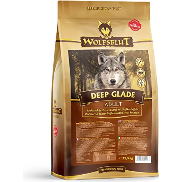 Wolfsblut Deep Glade Adult, getreidefreies Hunde-Trockenfutter mit Rothirsch und Süßkartoffeln, 12,5 kg – Bild 2