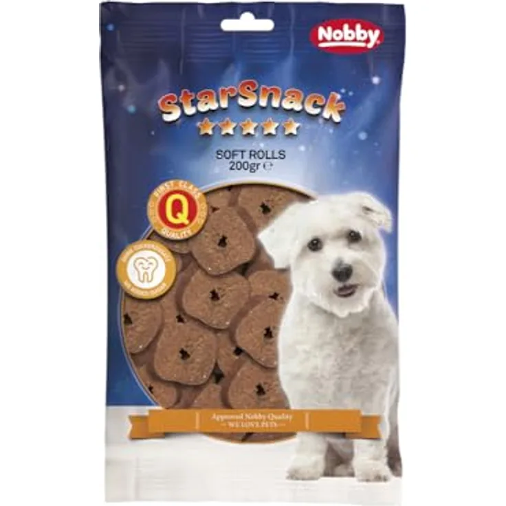 Nobby StarSnack Soft Rolls, 10 kg Rinderfleisch Hundesnacks in Karton