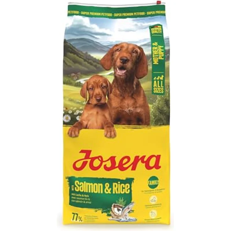 Josera Mother & Puppy, Hunde-Trockenfutter mit Lachs & Reis, 12,5 kg, glutenfreie Rezeptur – Bild 1