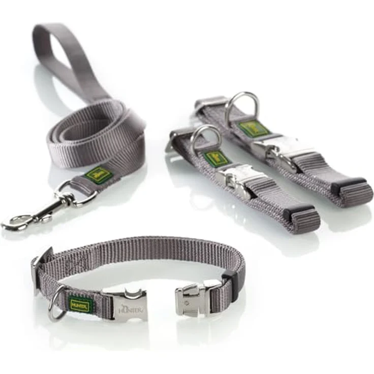 Hunter Hunde-Halsung Vario Basic Alu-Strong grau M – Bild 4