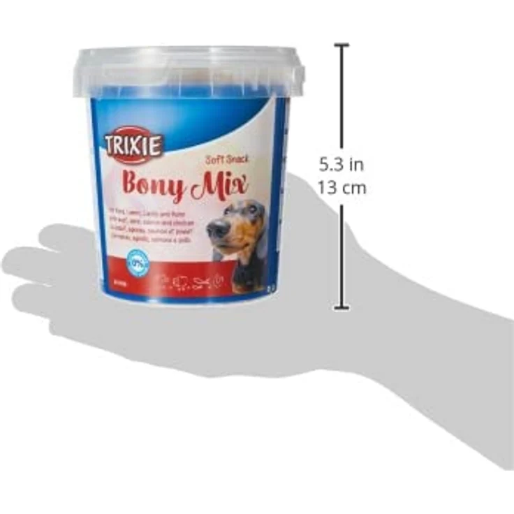 Trixie Soft Snack Bony Mix 500g, proteinreicher Hundesnack mit Rind für alle Lebensphasen – Bild 3