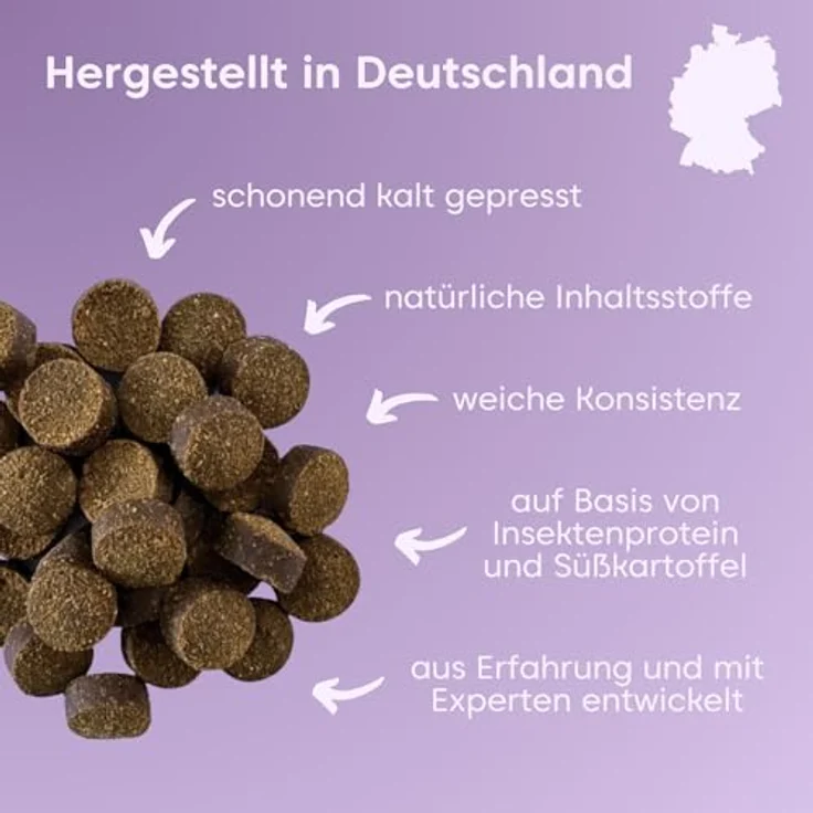 Pfotenkumpels Seelenyoga – Beruhigungs-Snack für Hunde mit Baldrian, Lavendel & Insektenprotein gegen Stress & Angst 200g – Bild 5