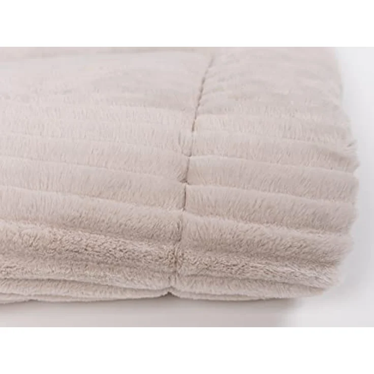 TrendPet Harmony, gefütterte Hundedecke und Katzendecke mit 4cm weicher Füllung, waschbar bei 30 °C, Creme, 60x45cm – Bild 4
