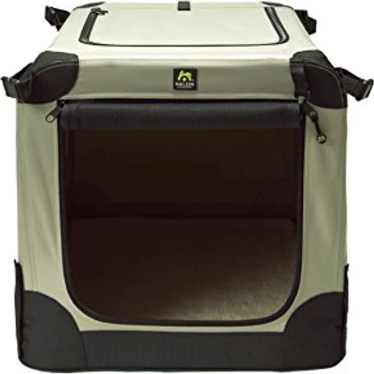 MAELSON Hunde-Transportbox Soft Kennel faltbare Hundebox / Tier Transportbox Beige, in 5 Größen erhältlich, stabil und wasserabweisend – Bild 2