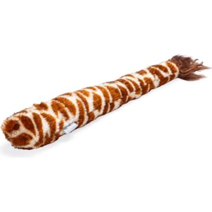 Beeztees Dschungel Giraffenschwanz, Hundespielzeug aus weichem Plüsch, 50x6 cm, ohne Quietscher – Bild 1