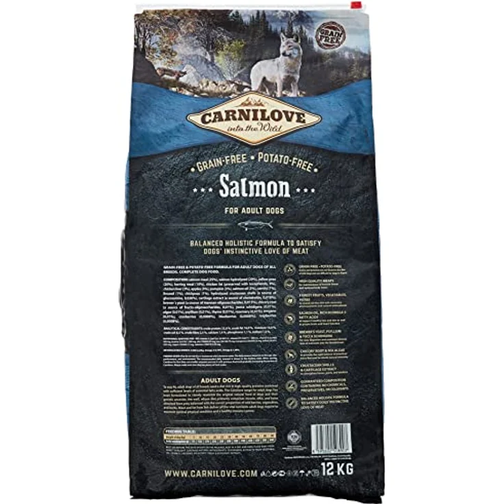 Carnilove Dog Adult – Salmon, Alleinfuttermittel für ausgewachsene Hunde, 12kg – Bild 2