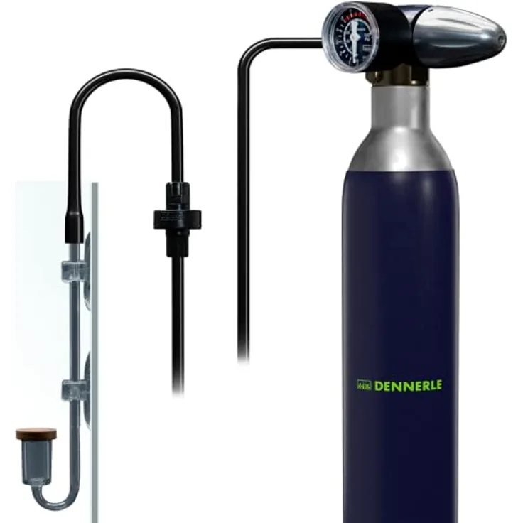 Dennerle Carbo Soda M200, CO2 Düngeanlage mit 425g Soda Zylinder für Aquarien bis 200 Liter