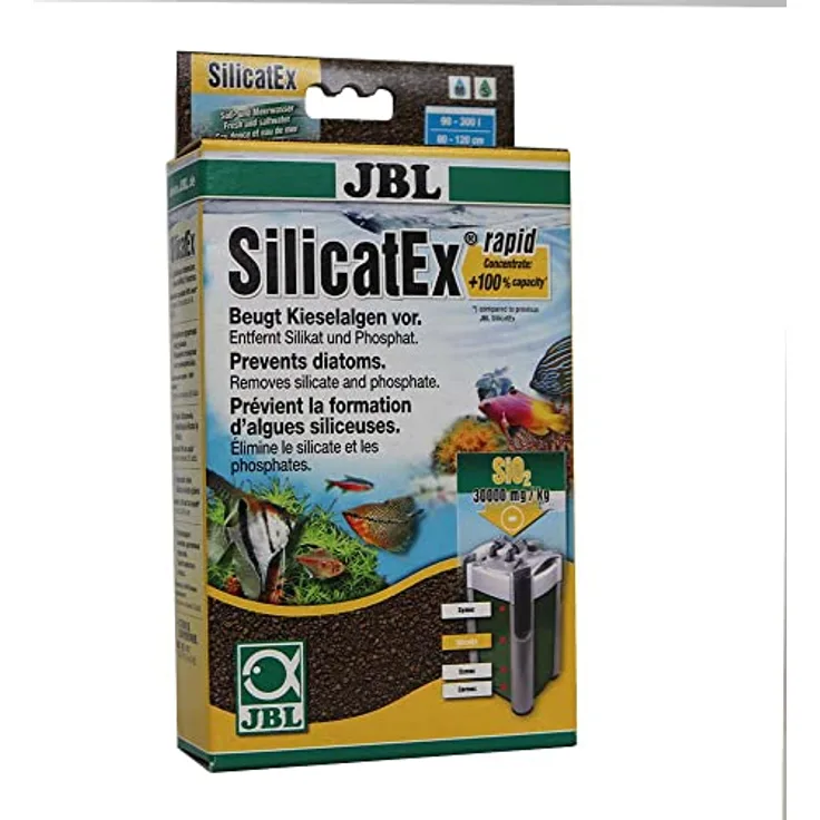 JBL SilikatEx Rapid 62347, Filtermaterial zur Entfernung von Silikat, 400 g für 200-400 l Wasser