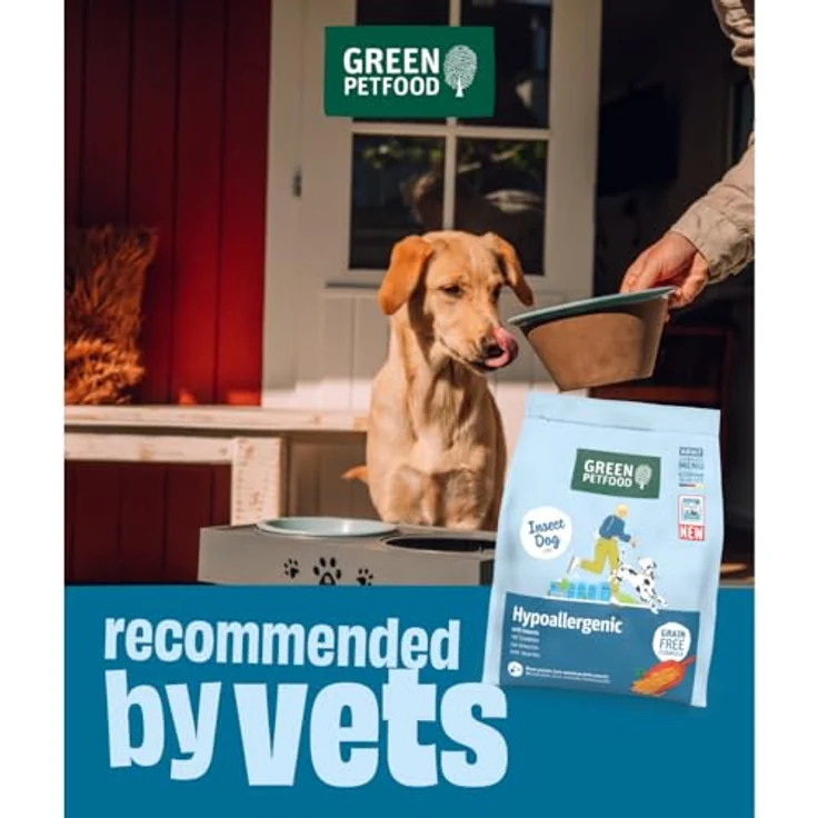 Green Petfood InsectDog Hypoallergen, Premium Trockenfutter mit Insekten, 5 x 900 g, getreidefrei für allergische Hunde, German Quality – Bild 2