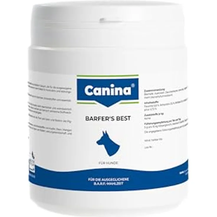 Canina Barfer's Best, Ergänzungsfuttermittel für Hunde mit hochwertigen Vitalstoffen, 0,5 kg, hellbraun