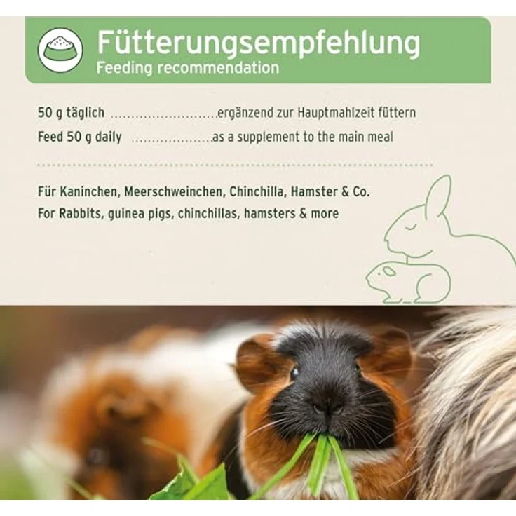 AniForte Natur Nagerfutter 4,5kg - Artgerechtes Futter für Hamster, Meerschweinchen, Kaninchen mit Gemüseflocken, Getreide, Luzerne und Kräutern - Ohne künstliche Zusätze, Made in Germany – Bild 5