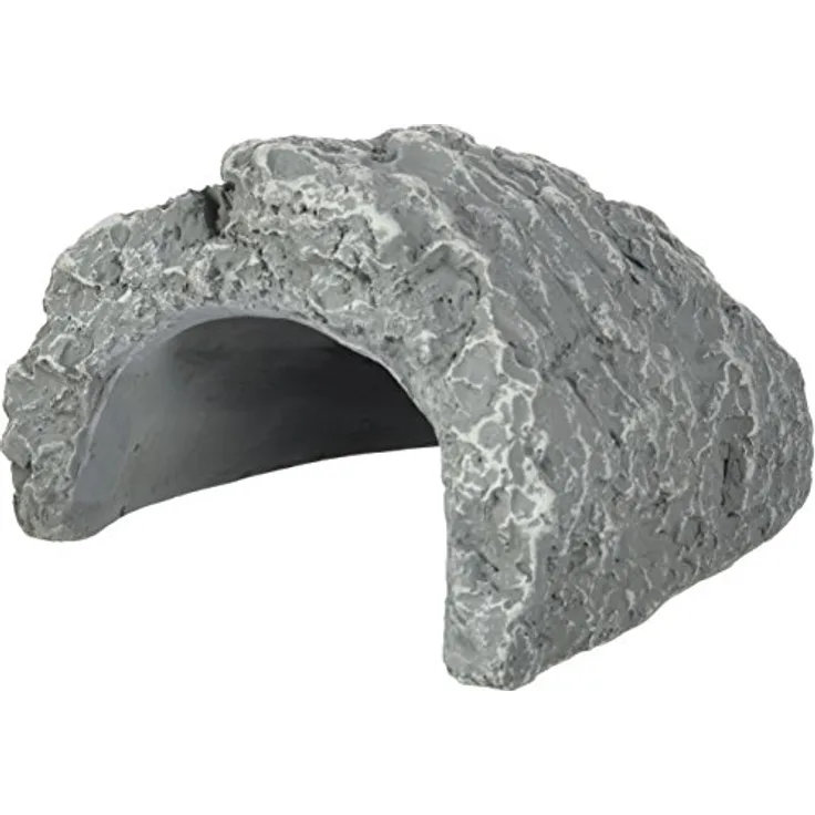 JBL ReptilCava 71088 Höhle für Terrarientiere, S, grau, giftstofffreies Material, schwere Ausführung gegen Umkippen