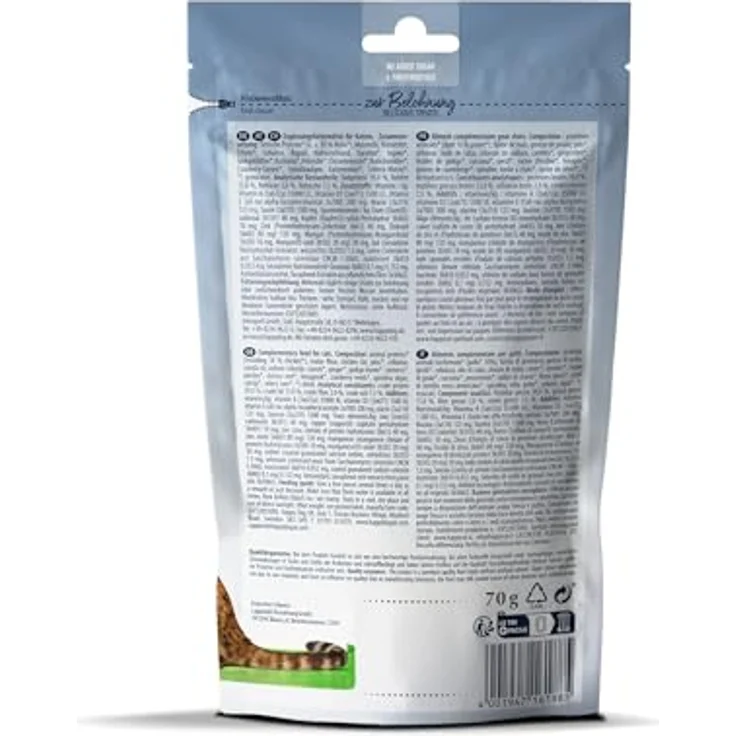 Happy Cat Culinary Crunchy Snack Land-Geflügel, Katzenleckerlies mit Huhn und Karotten, 70 g, ohne Zuckerzusatz und Konservierungsstoffe – Bild 2
