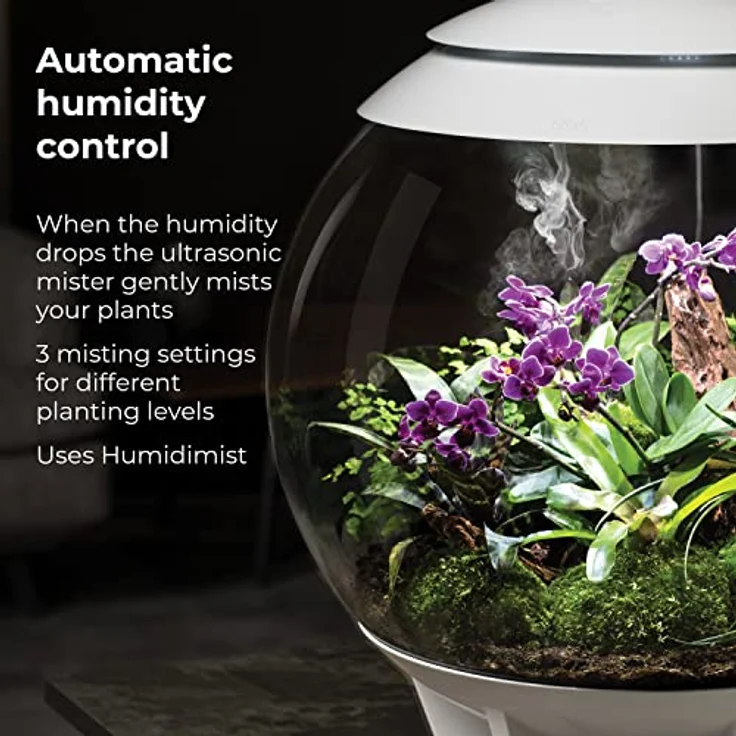 biOrb Terrarium AIR (60 l, Weiß), geschlossenes Mikroklima mit automatischer Luftfeuchtigkeitsregelung und intelligentem LED-Lichtzyklus – Bild 6