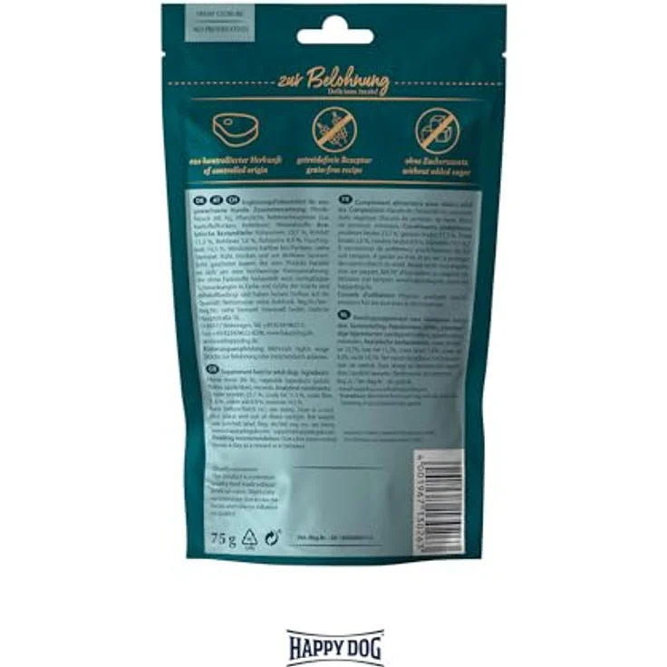 Happy Dog 60698 Meat Snack Schwarzwald, getrocknetes Pferdefleisch für sensible Hunde, 75 g, glutenfrei und ohne Zusatzstoffe – Bild 4